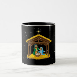 Taza Bicolor Natividad de los navidades