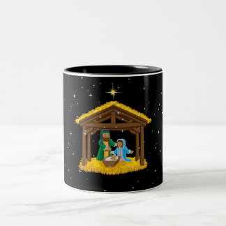 Taza Bicolor Natividad de los navidades