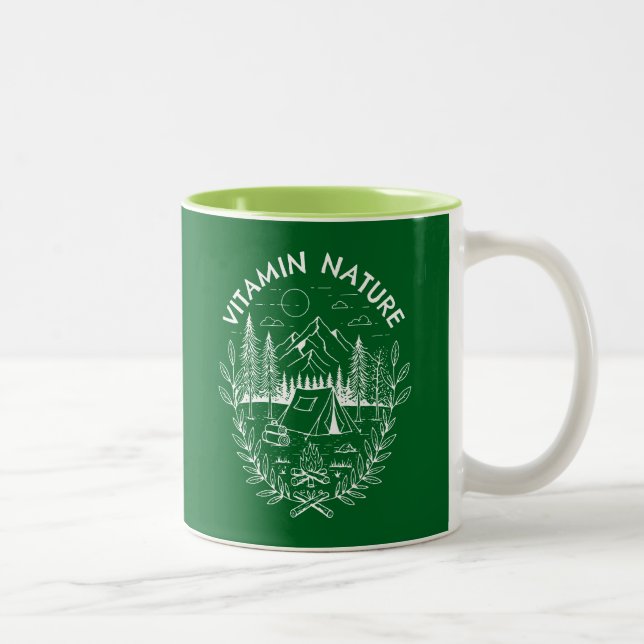 Taza Bicolor Naturaleza de la vitamina (Derecha)