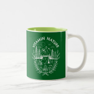 Taza Bicolor Naturaleza de Vitaminas