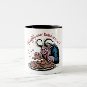 Taza Bicolor Naughty Krampus Navidades Design