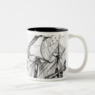 Taza Bicolor Nave de Jacques Cartier, 'Rarete Indes