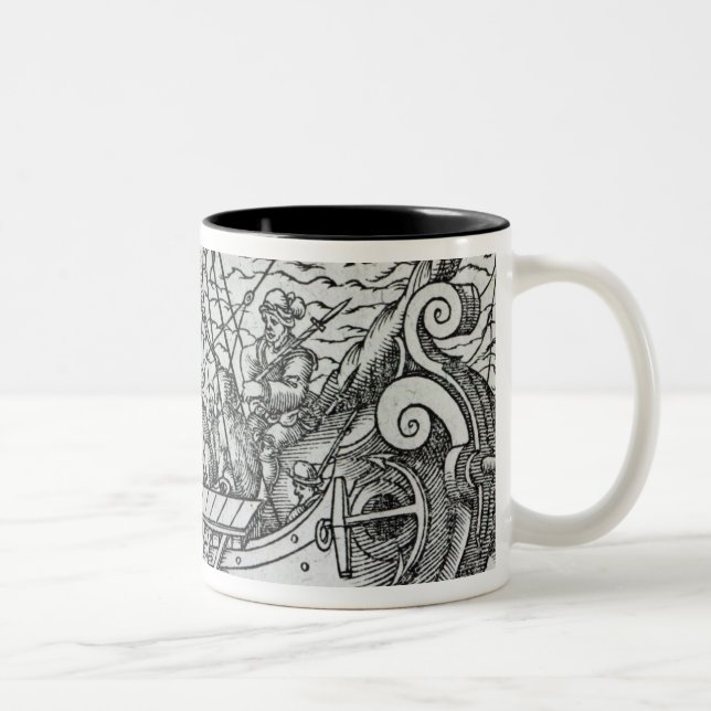 Taza Bicolor Nave de Viking (Derecha)