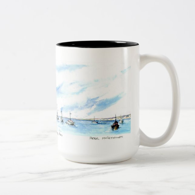 Taza Bicolor Navegación en la bahía de Monterey (Derecha)