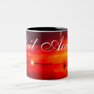 Taza Bicolor Navegar al atardecer