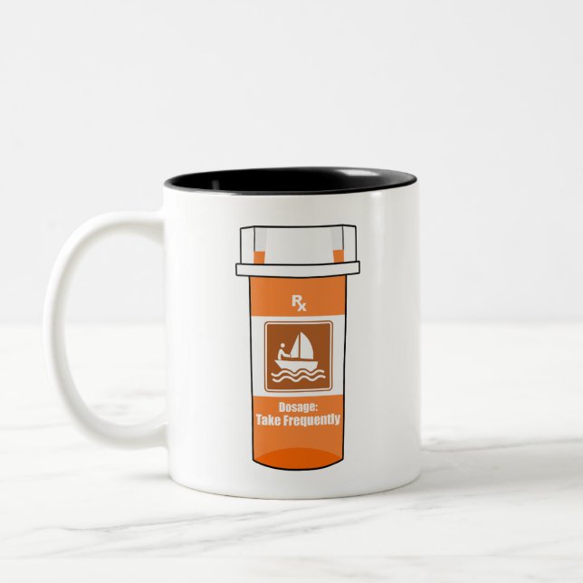 Taza Bicolor Navegar es mi droga (Izquierda)