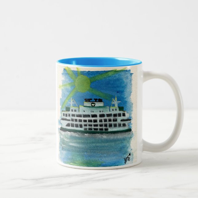 Taza Bicolor Navegar por los mares celestiales (Derecha)