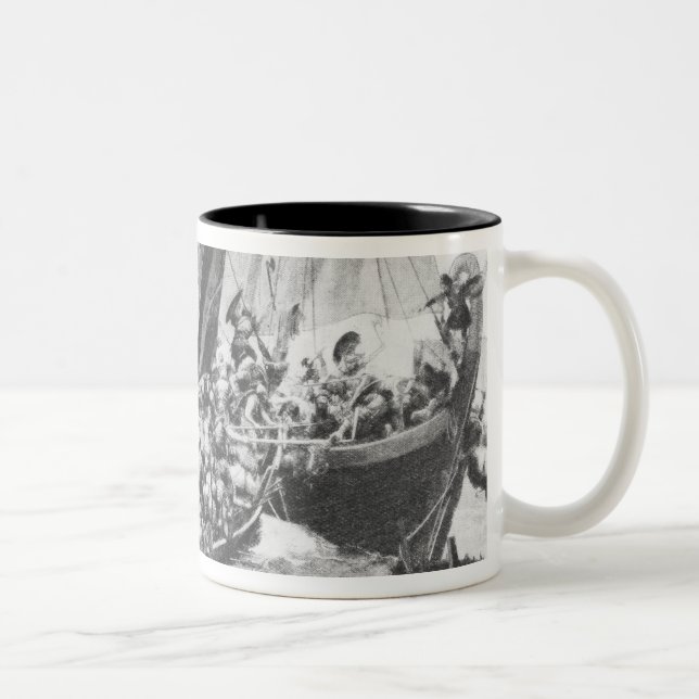 Taza Bicolor Naves de Viking (Derecha)