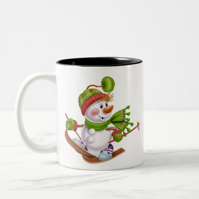 Taza Bicolor Navidad (Izquierda)