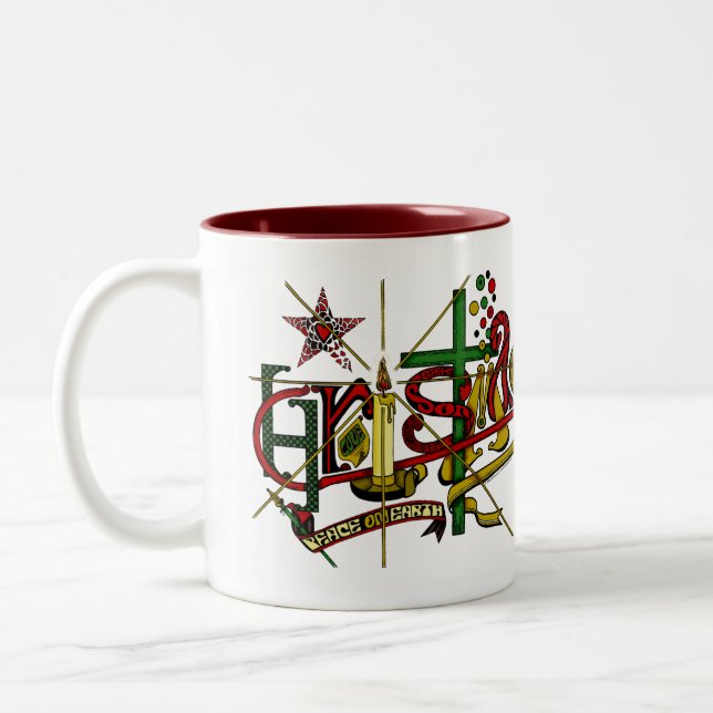 Taza Bicolor 'Navidad (Izquierda)