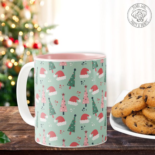 Taza Bicolor Navidad Alegre (Subido por el creador)