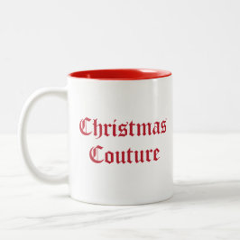Taza Bicolor Navidad Couture