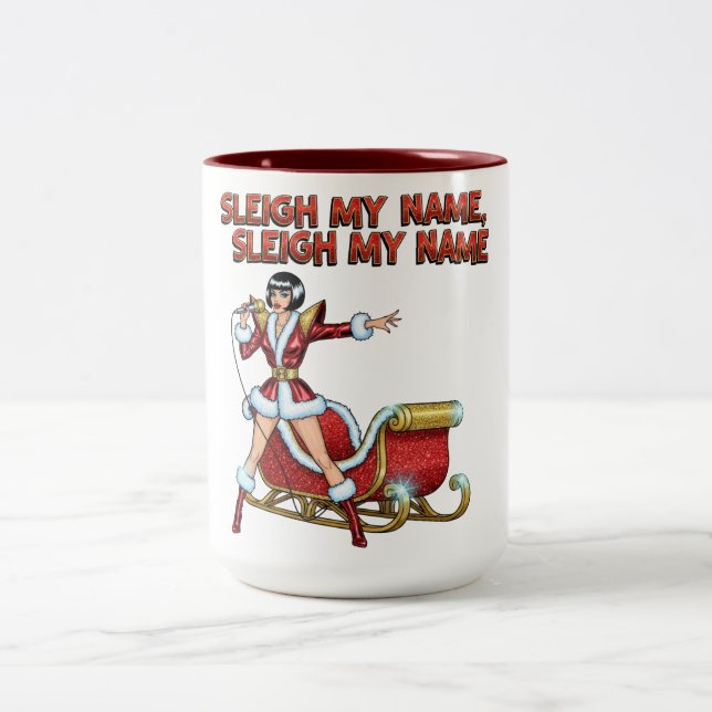 Taza Bicolor Navidad de mi nombre (Centro)