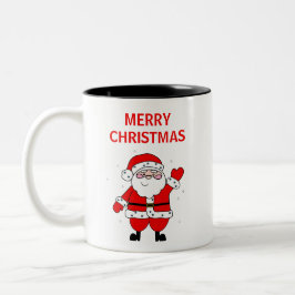 Taza Bicolor Navidad de Santa Merry