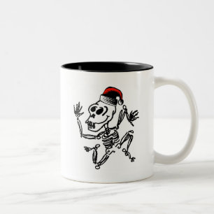 Taza Bicolor Navidad esquelético