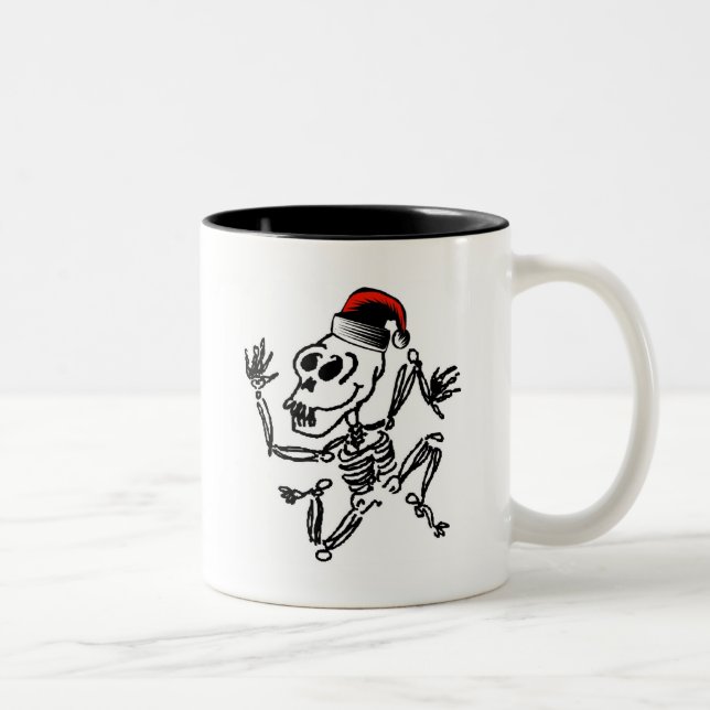 Taza Bicolor Navidad esquelético (Derecha)