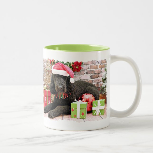 Taza Bicolor Navidad - LabraDoodle - Miller (Derecha)