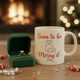 Taza Bicolor Navidad Personalizada Pronto Para Ser Felizmente C