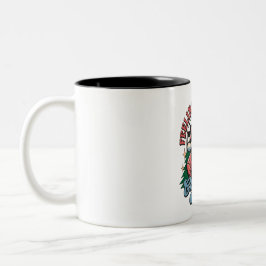 Taza Bicolor Navidad sintiéndose Alegre Santa