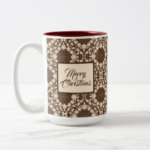 Navidad vintage, hojuelas y bayas