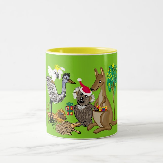 Taza Bicolor navidades australianos (Centro)