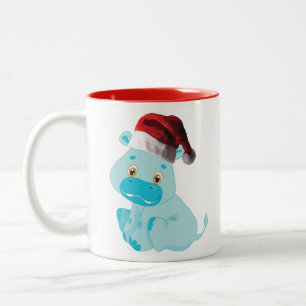Taza Bicolor Navidades Baby Hippo