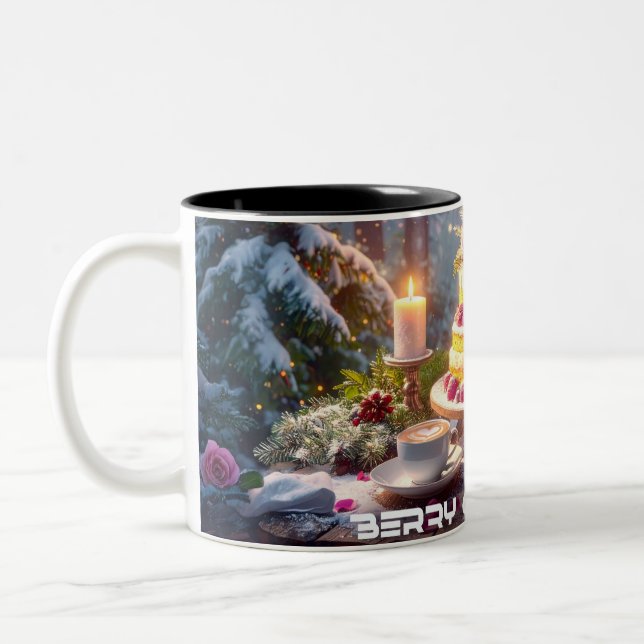 TAZA BICOLOR NAVIDADES BERRY (Izquierda)