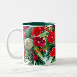 Taza Bicolor Navidades Bouquet