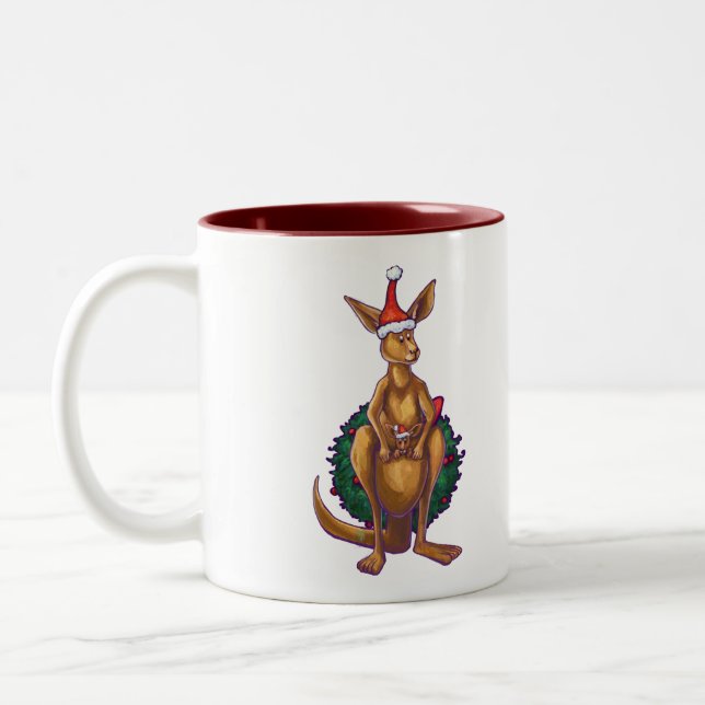 Taza Bicolor Navidades canguro Starry Night (Izquierda)