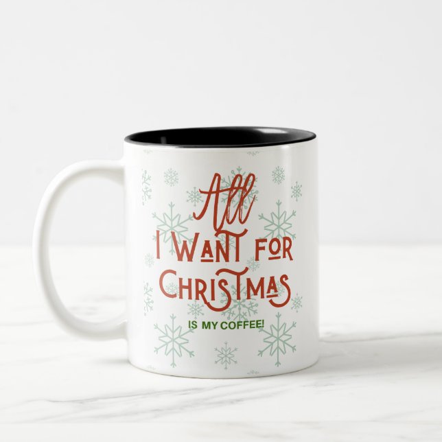 Taza Bicolor Navidades Coffee Mug (Izquierda)