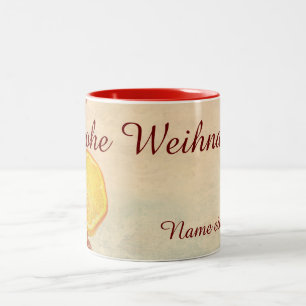 Taza Bicolor Navidades con frutas...