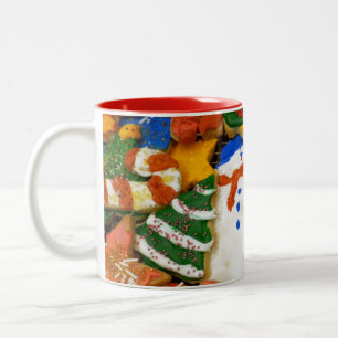 Taza Bicolor Navidades Cookies III Coloridas Vacaciones