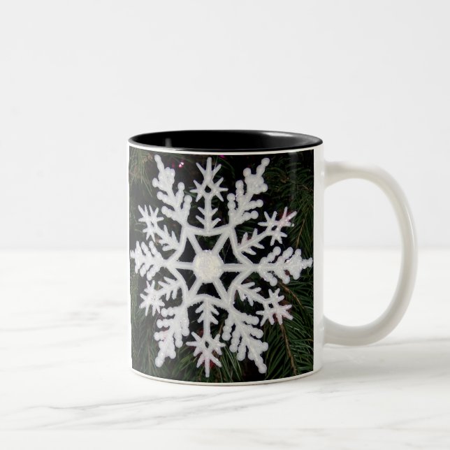 Taza Bicolor Navidades copos de nieve (Derecha)