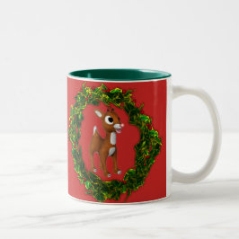 Taza Bicolor Navidades cortos venado y coraje