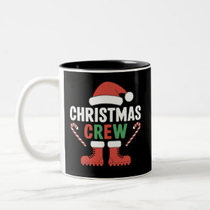 Taza Bicolor Navidades Crew Xmas Árbol Familia de coincidencias