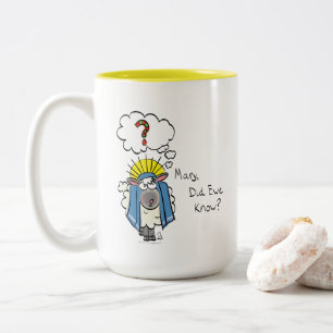 Taza Bicolor Navidades cristianos graciosos Personalizado de ov