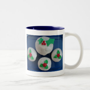 Taza Bicolor Navidades Cupcakes