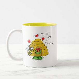 Taza Bicolor Navidades curos se divierten con Personalizado nav