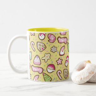 Taza Bicolor Navidades de cocina Amarillo