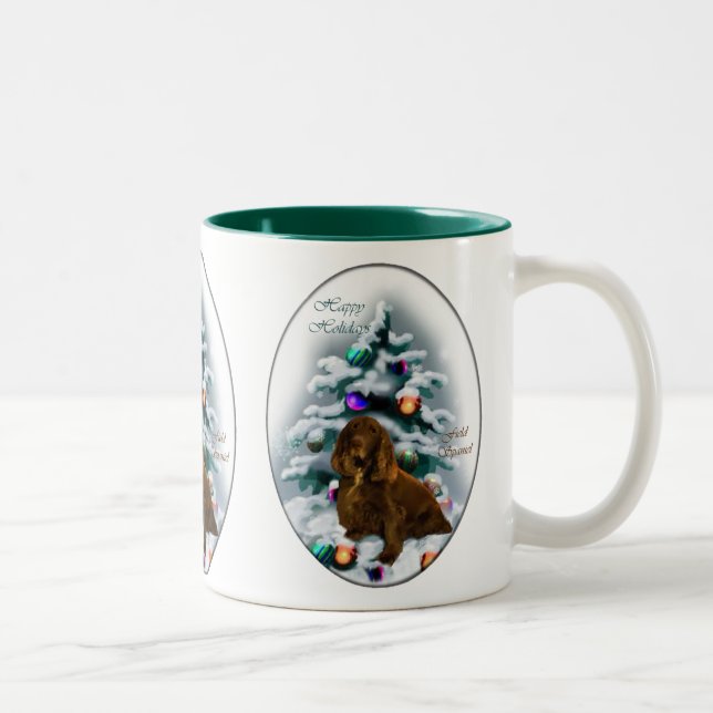 Taza Bicolor Navidades de Field Spaniel (Derecha)