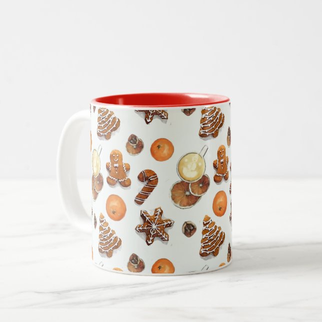 Taza Bicolor Navidades de Gingerbread Scent (Anverso izquierdo)