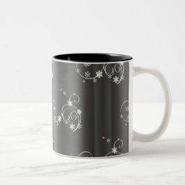 Taza Bicolor Navidades de gris metálico