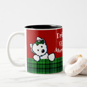 Taza Bicolor Navidades de KiniArt Westies