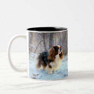Taza Bicolor Navidades de la juguetería inglesa Spaniel Let It 