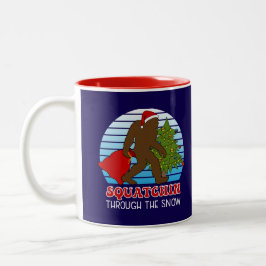 Taza Bicolor Navidades de nombres personalizados Bigfoot
