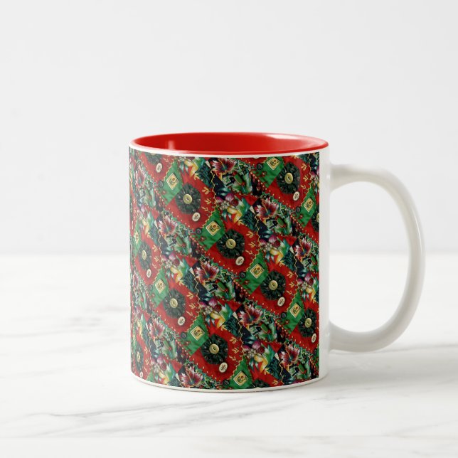 Taza Bicolor Navidades de país Mug (Derecha)