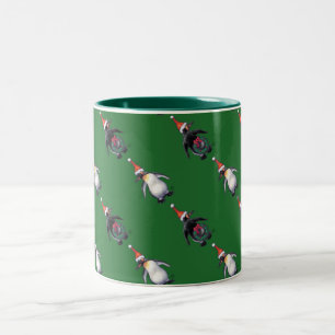 Taza Bicolor Navidades de Penguin