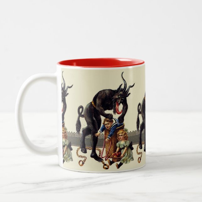 Taza Bicolor navidades de pesadilla krampus (Izquierda)