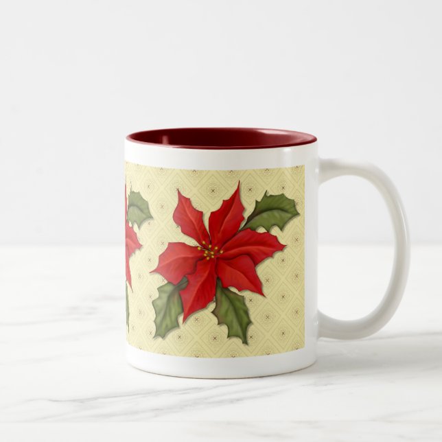Taza Bicolor Navidades de Poinsettia (Derecha)