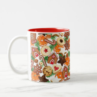 Taza Bicolor Navidades de postre